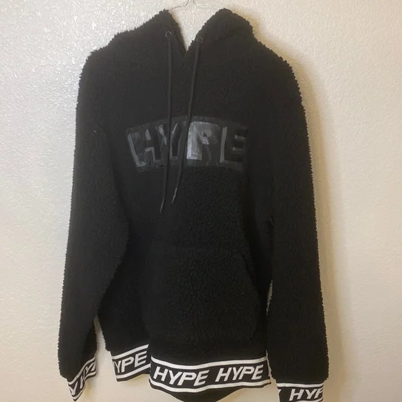 Jackets & Coats | Medium Black Hype Sheep Fur Hoodie | Poshmark Jackets & Coats | Medium Black Hype Sheep Fur Hoodie | Poshmark